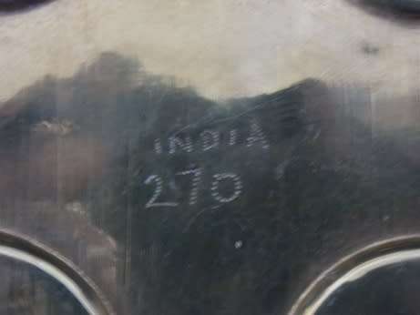 Indian Brass Glasses on Brass Tray