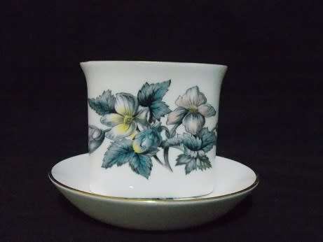 Set of Two Royal Worcester Tea Spoon Bowls and Saucers