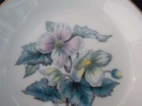 Set of Two Royal Worcester Tea Spoon Bowls and Saucers