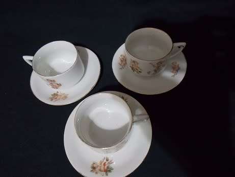 Three C.T. Altwasser Silesia  Espresso Cups and Saucers
