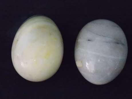 Set of Two Italian Marble Eggs