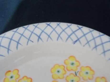 Colorful Pottery Cake Plate by KiKi