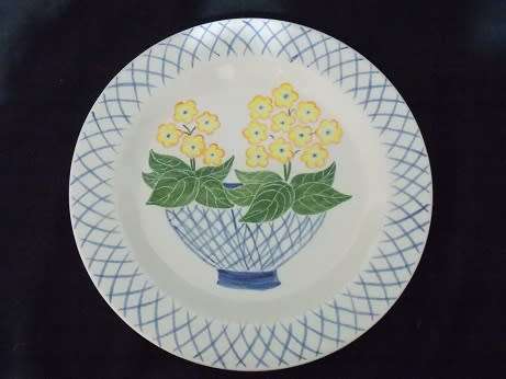 Colorful Pottery Cake Plate by KiKi