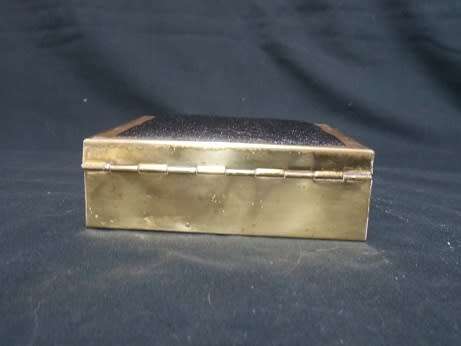 Beautiful Brass and Leather Ring Box