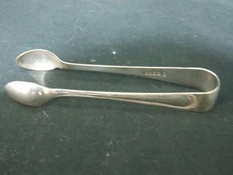 A1 Silver Plated Sugar Cube Tongs