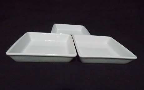 Set of Three Porcelain Snack Plates