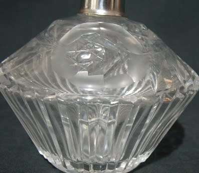 Stunning Cut Crystal Perfume Bottle