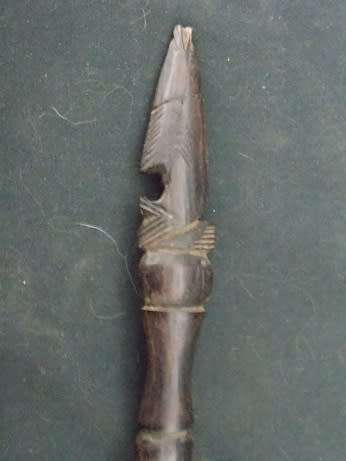 African Tribal Art Big Wooden Spoon