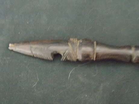 African Tribal Art Big Wooden Spoon