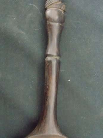 African Tribal Art Big Wooden Spoon