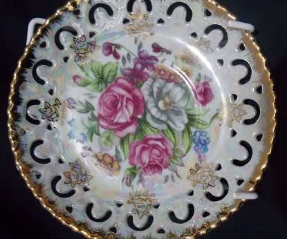 Pearlescent Tea Cup and Saucer