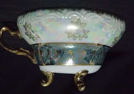 Pearlescent Tea Cup and Saucer