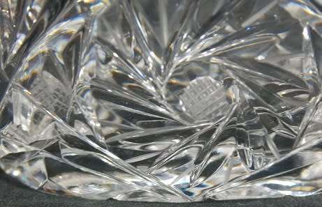 Carved Waterford Crystal Swan Trinket Bowl