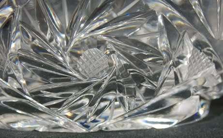 Carved Waterford Crystal Swan Trinket Bowl