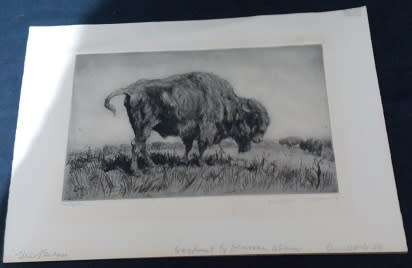 `The Bison` by Donovan Leroux Hand signed copy 1/50