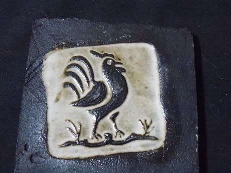 Set of Six Miniature Pottery Tiles