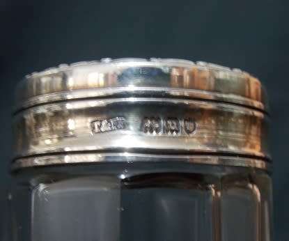 Antique Tall Fluted Perfume Bottle