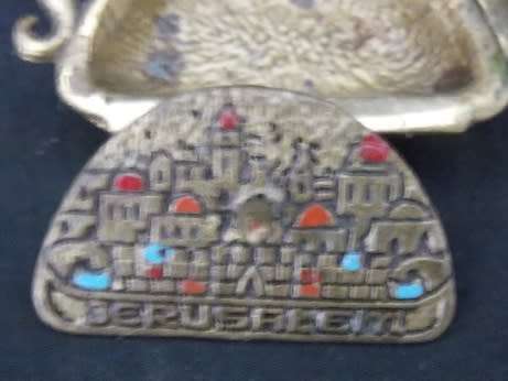Brass Tea Bag Bowl from Jerusalem