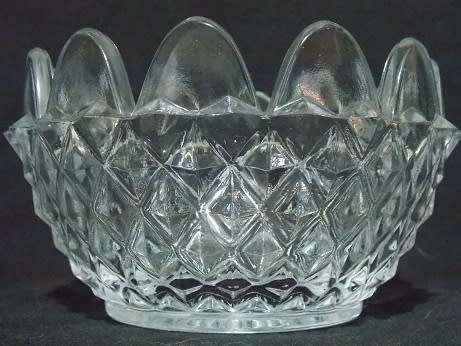 Pressed Glass Sweets Bowl