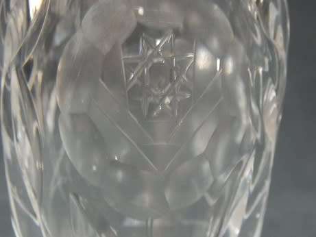 Stunning Cut Crystal Rose Vase