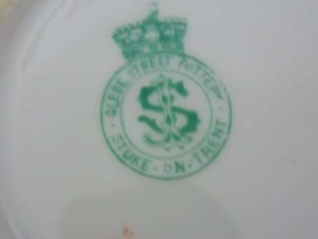 Set of Two Antique Glebe Street Potteries Saucers