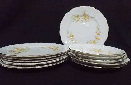 Selection of Pointon England Small Plates and Saucers