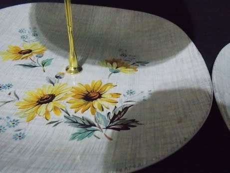 JG Meakin Set  of Two Tier Cake Plate and Single Plate Cake Serving plate