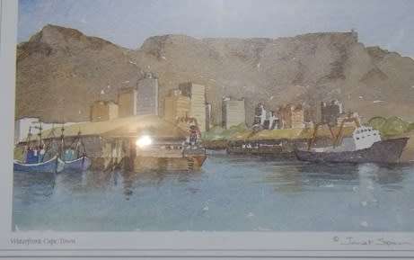 Print of Cape Town Waterfront by Janet Spaun