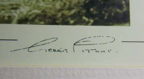 Gerrit Pitout Signed Photo of Two Lionesses