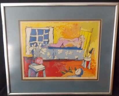 Stunning James Durno Blue Alarm Clock Framed Numbered Print
