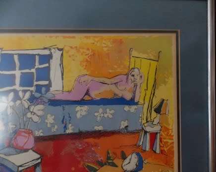 Stunning James Durno Blue Alarm Clock Framed Numbered Print