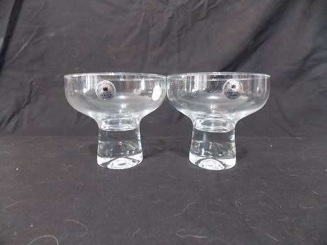 Crown Corning Set of Two Glass Dessert Bowls Created in Australia