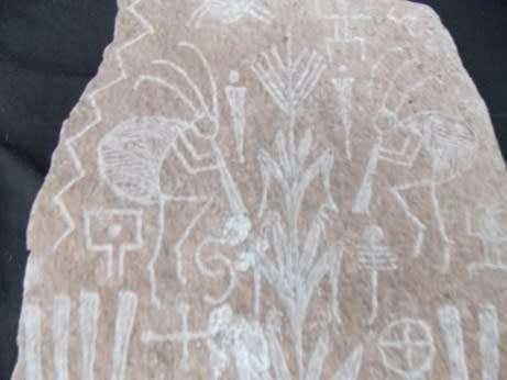 Native American Kokopeli  ` Deity of Fertility` Rock Art