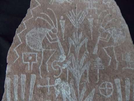 Native American Kokopeli  ` Deity of Fertility` Rock Art
