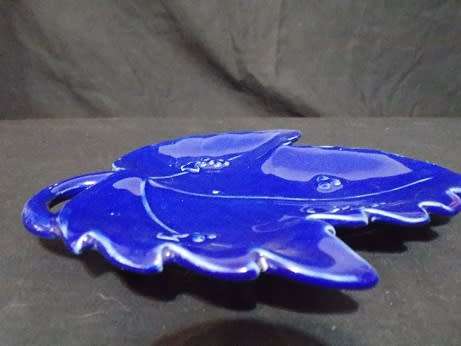 Porcelain Vine Leaf Trinket Bowl