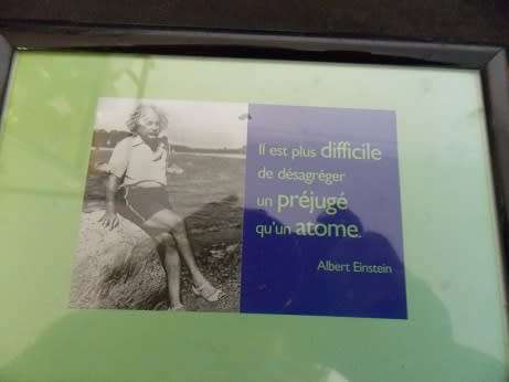 Albert Einstein with One of His Sayings