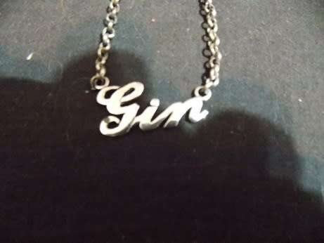 Silver Gin Bottle Label