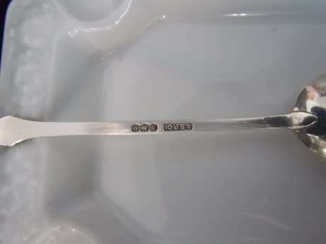 Sterling Silver Teaspoon Sheffield 1962