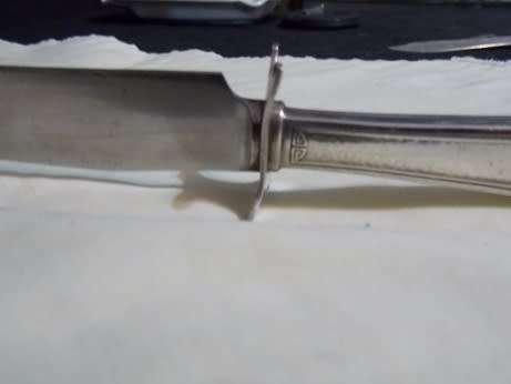 Sterling Silver and Stainless Steel Kitchen Knife