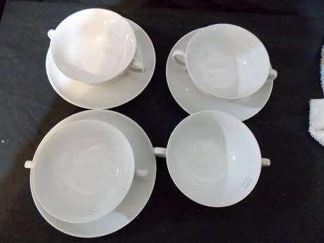 Arzberg , Germany Set of Seven  Soup Bowls and Saucers