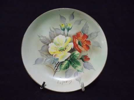 Stunning Small Hand painted by T Yakis Capri Plate