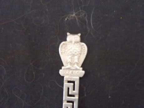 Set of Four Greek Silver Teaspoons