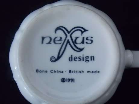 Nexus Design Bone China British made Set of Two Coffee Mugs