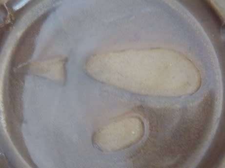 `The Potter`Interesting Ostrich Foot Print Pottery Ashtray