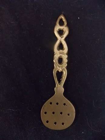 Pretty Brass Castor Sugar Spoon