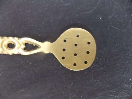 Pretty Brass Castor Sugar Spoon