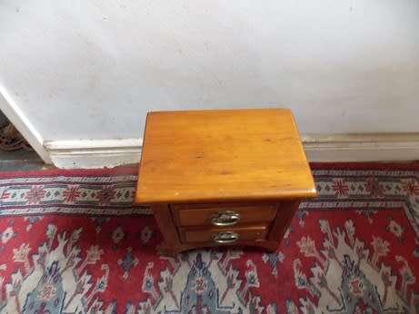Small Yellow Wood Chest of Drawers