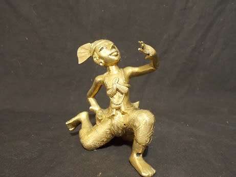 Antique Brass Thai Figurine
