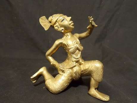 Antique Brass Thai Figurine