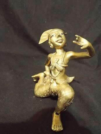 Antique Brass Thai Figurine